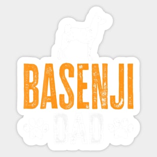 Basenji Dad Gift Dog Daddy Basenji Father Day Sticker